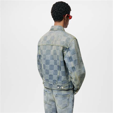 veste louis vuitton damier noir|Damier Denim Chic Jacket .